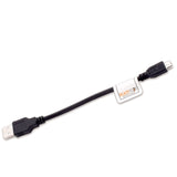 ReadyPlug USB Cable for Charging Meidong QQChocolate Portable Bluetooth Speaker (0.5 Feet, Black)-USB Cable-ReadyPlug