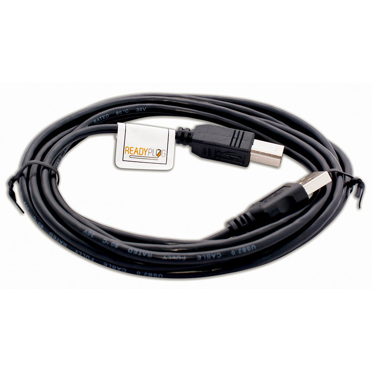 ReadyPlug USB Cable For: HP LaserJet 1320 Printer (10 Feet, Black)-USB Cable-ReadyPlug
