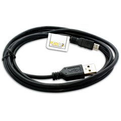 ReadyPlug USB Cable for charging Samsung E1107 Crest Solar Phone (6 Feet, Black)-USB Cable-ReadyPlug