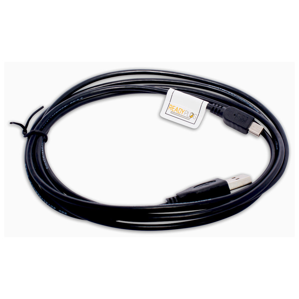 ReadyPlug USB Cable for Garmin dezl 770LMTHD GPS Picture/Photo/Computer/Data Transfer (Black, 10 Feet)-USB Cable-ReadyPlug